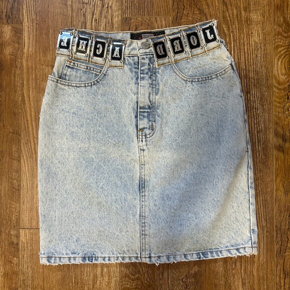 Western Jordache Denim Skirt - Picture 1 of 2